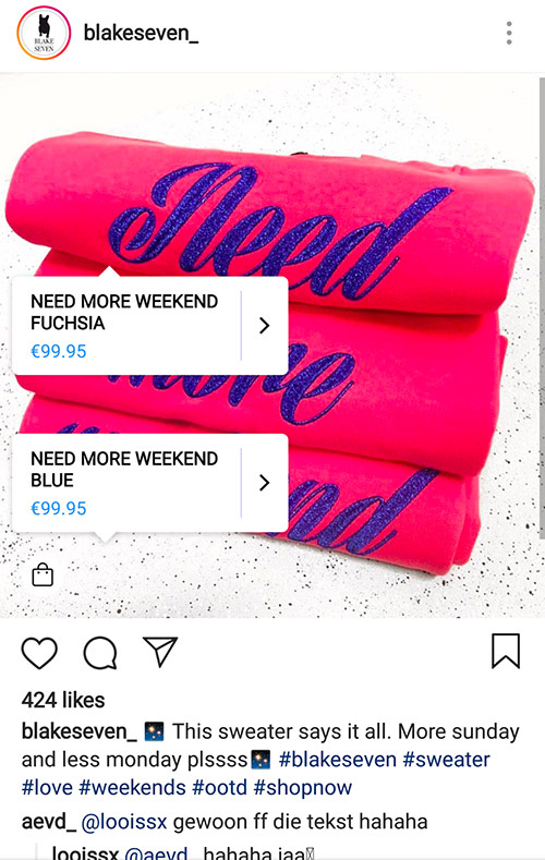 Selling on Instagram