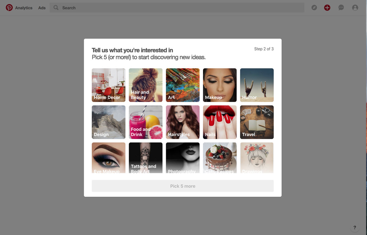 Setting up a business Pinterest account: step 4