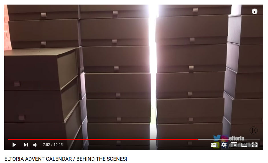 Advent calendar behind the scenes