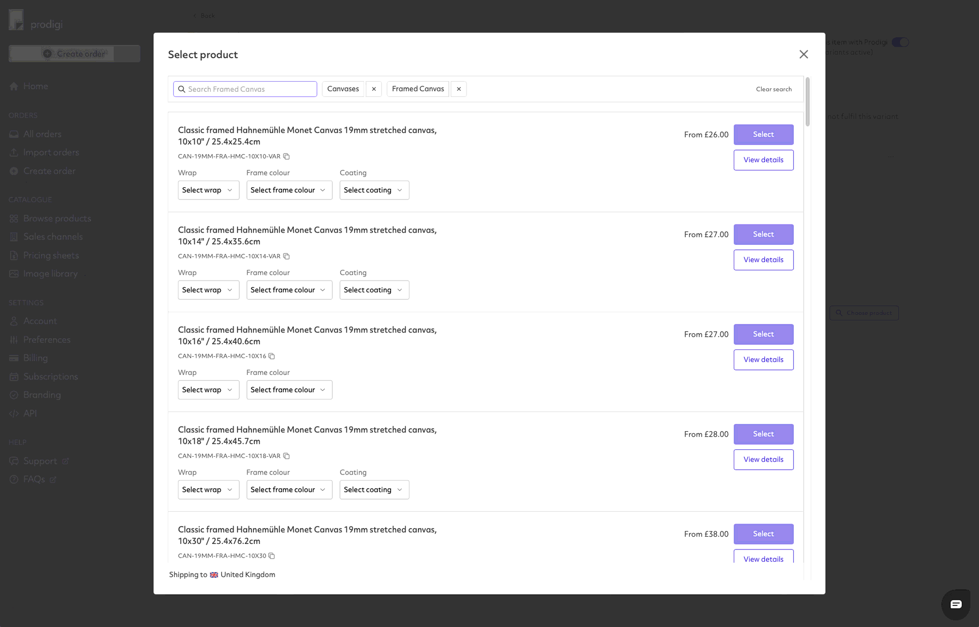 Prodigi TikTok product configuration step 4