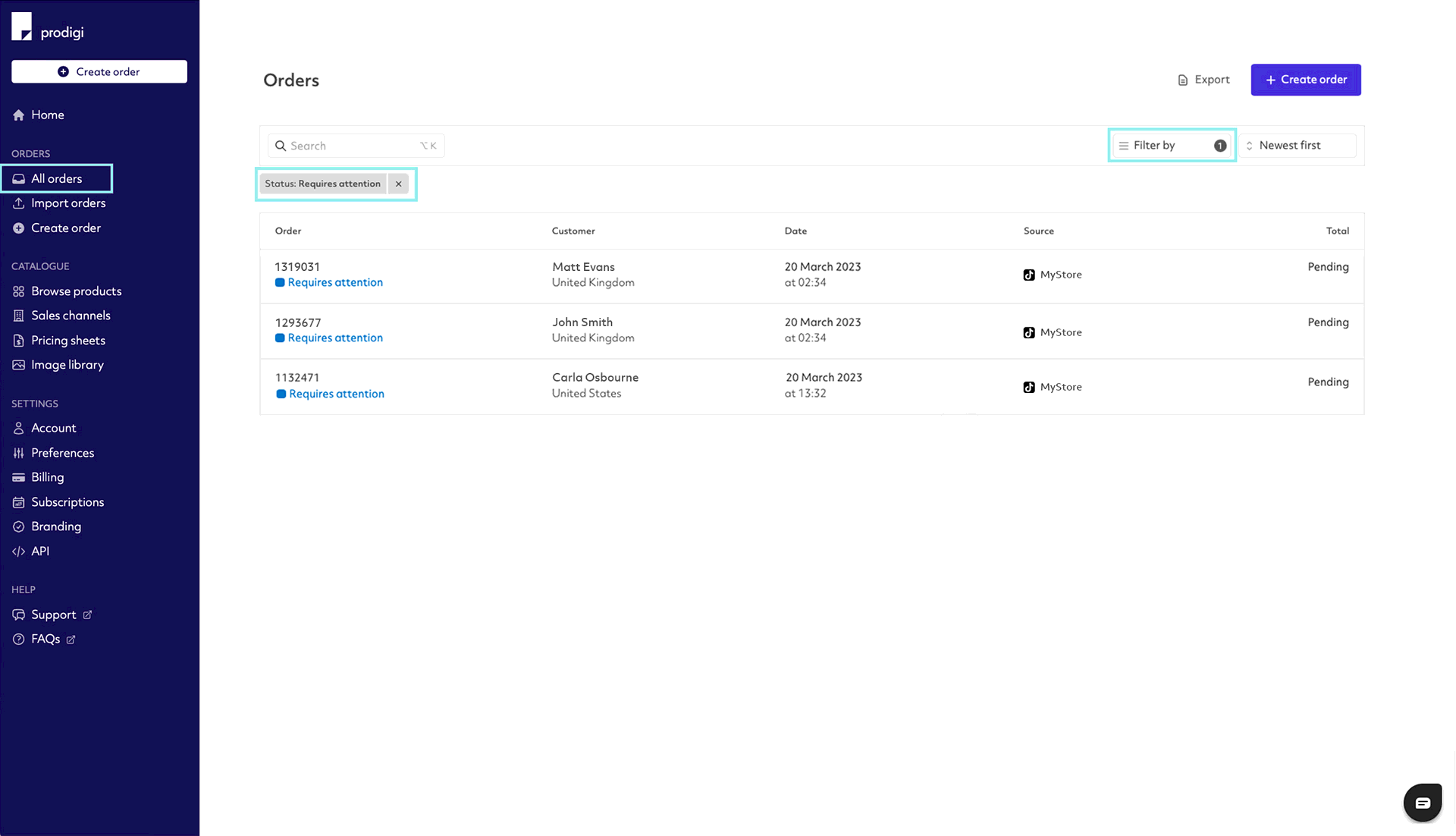 Review or personalise your TikTok order, step 2